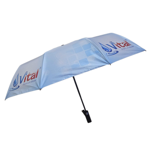 Parapluie pliant automatique moderne en pongee à 10 baleines, coupe-vent, 3 sections, haute qualité, avec logo personnalisé pour le Cambodge, vente en gros - Product Image 4