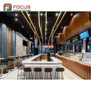 ตู้โชว์ร้านกาแฟสมัยใหม่ ตู้กระจกนิรภัยสำหรับร้านค้าปลีก ตู้โชว์ร้านกาแฟเชิงพาณิชย์ - Product Image 5