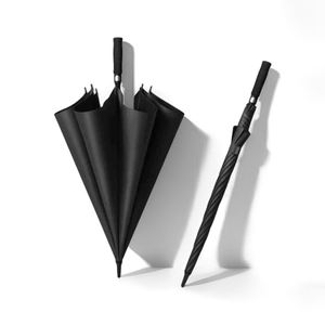 Personal Advertising Custom Fashion Uv Protection Doublecanopy <b>Windproof</b> Black Golf Rain <b>Umbrella</b> With Logo Printing - Product Image 1
