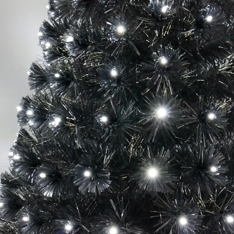 New Design Colorful LED Light PVC Christmas Tree Artificial Lighting with Fiber Optic Technology