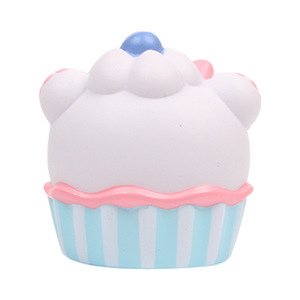 Cupcake Bear <b>Squishy</b> Toy PU Soft Slow Rebound Fidget Toy For Kids 5 To 7 Years Unisex - Product Image 3