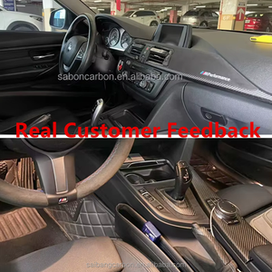 Garniture intérieure F30 Garniture intérieure en fibre de carbone mate avec ensemble d'<span class=keywords><strong>alcantara</strong></span> pour <span class=keywords><strong>BMW</strong></span> F30 F31 F32 F36 LHD - Product Image 2