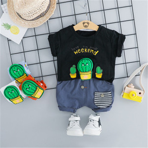 Conjunto de Camiseta y Pantalones Cortos Casuales de Verano E2woo para Niñas de 1 a 5 Años, Venta al por Mayor en Pequeñas Cantidades, Poliéster/Algodón - Product Image 4