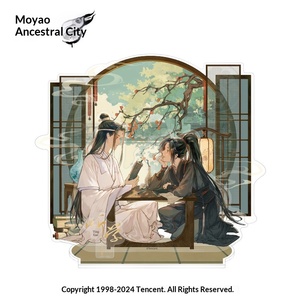 Serie de aprendizaje de Cultivo Demoníaco del Gran Maestro: Wei Wuxian, Lan Wangji, Nanman She - Soporte de exhibición y Tarjeta Transparente con Insignia Oficial de <span class=keywords><strong>Anime</strong></span> - Product Image 6