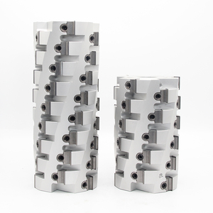 Tête de coupe hélicoïdale professionnelle pour <span class=keywords><strong>dégauchisseuse</strong></span> et <span class=keywords><strong>dégauchisseuse</strong></span>-<span class=keywords><strong>raboteuse</strong></span> à bois, arbre de <span class=keywords><strong>raboteuse</strong></span> spirale avec outils à plaquettes en carbure - Product Image 3