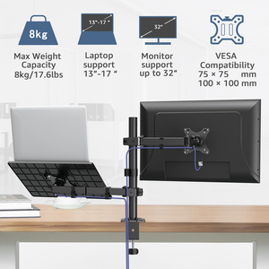 Máy Tính Xách Tay Và Màn Hình Đứng 13 Để 17 Inch Máy Tính Xách Tay Bàn Arm Núi Và 32 Inch Màn Hình Cánh Tay Bàn Núi - Product Image 3