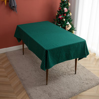 Nappe rectangulaire à carreaux vichy DUOLAI, nouveau style 2023, lavable, couleur et logo personnalisés, housse de table en tissu