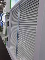 Volets de fenêtre horizontaux modulaires modernes en alliage d'aluminium électriques automatiques et manuels pour groupe électrogène de centre de données