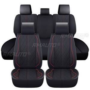 Housses de siège de voiture complètes 5 places en cuir, coussin avant + arrière pour Ford F150 F250 F350 F450 Crew Cab 2009-2022 - Product Image 5