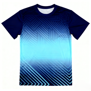 Camiseta Deportiva de Alto Rendimiento con Logotipo Personalizado, Color Degradado Multicolor, Ligera, Transpirable, de Secado Rápido para Entrenamiento y Running - Product Image 3