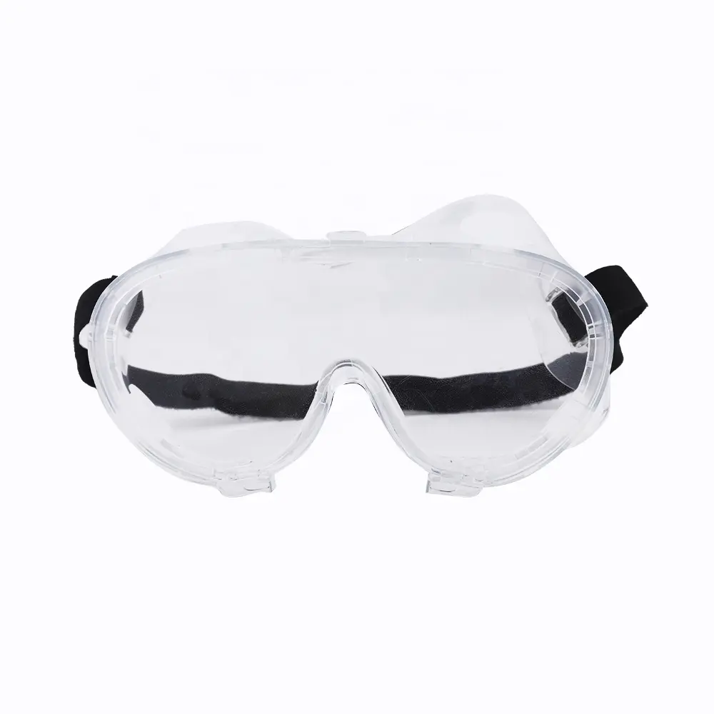 Comfortable Fit Chemical Splash Impact Antifog Adjustable Strap Protective Eyeglasses
