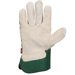 Guantes DE TRABAJO 2023 Guantes de seguridad hechos de algodón trasero de cuero dividido con puños de goma Tamaño 10 - Product Image 5