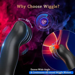 Neonislandssextoyelectricรีโมทคอนโทรลอัณฑะคราบกระตุ้นvibrormaleนวดต่อมลูกหมากWiggleความร้อนAnal Butt Plugs