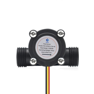 Sensor de Flujo de Plástico con Efecto Hall HKFAST Serie FHS-1P, PA66+PF, Rosca G1/2, 24VDC, Salida Analógica 4-20mA, Medidor de Flujo de Líquido 0-15L/min - Product Image 4