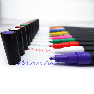 Stylos à encre acrylique <span class=keywords><strong>Posca</strong></span> à pointe extra fine, 12 couleurs, vente chaude, encre non toxique, nouveaux ensembles de marqueurs - Product Image 2
