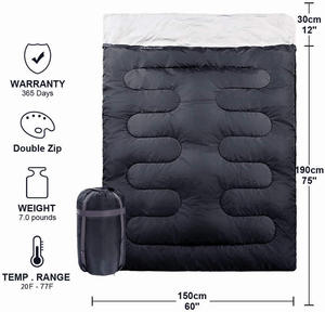 <span class=keywords><strong>Bolsa</strong></span> <span class=keywords><strong>de</strong></span> <span class=keywords><strong>dormir</strong></span> para adulto, saco <span class=keywords><strong>de</strong></span> <span class=keywords><strong>dormir</strong></span> ultraligero, impermeable, 190T, para invierno, para acampar al aire libre, spinning, doble persona - Product Image 6