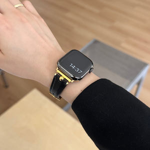 Correa de Reloj de Cuero Vintage de Alta Calidad, Ancho de Banda de 22 mm, Hebilla de Pasador para Serie 9 <span class=keywords><strong>SE</strong></span> 7 8 Ultra 2 40-49 mm - Product Image 6