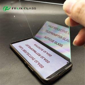 Custom 1mm 1.5mm 2mm 30r/70t 40r/60t Teleprompter Glass Tempered Half <b>Mirror</b> Effect Autocue Glass - Product Image 4