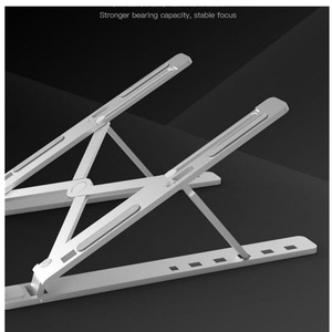 Adjustable Folding Aluminum Alloy Lap <strong>Desk</strong> <strong>Laptop</strong> Riser <strong>Stand</strong> for <strong>Laptop</strong> Computer - Product Image 3