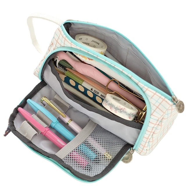 Pen Storage New Stationery Canvas Bag for Students Cute Pencil Case Large Capacity Pencil Case School Pencil Case Multifunction