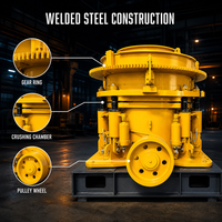 Mesin Cone Crusher Hidrolik Multi Silinder Efisiensi Tinggi untuk Penghancuran Bijih Mineral dan Agregat di Pabrik Tambang