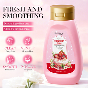 Gommage Corporel Exfoliant et Éclaircissant BIOAQUA au <span class=keywords><strong>Sel</strong></span> <span class=keywords><strong>de</strong></span> <span class=keywords><strong>Bain</strong></span> Parfum Gâteau Fraise Marque Blanche Prix <span class=keywords><strong>de</strong></span> Gros - Product Image 3