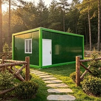 Maisons modulaires préfabriquées en acier de haute qualité de 20 pieds et 40 pieds, pour bureaux et logements miniatures