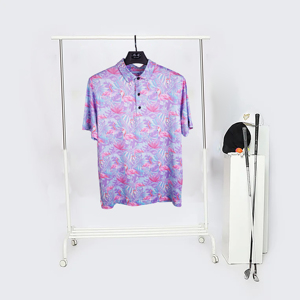 Diseño de logotipo personalizado Polo de golf de bambú y cáñamo de rendimiento antiarrugas de alta calidad para hombres - Product Image 4