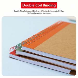 Customized Printed <b>A5</b> B6 Note Book Lined Grid Spiral Memo <b>Notepad</b> Pocket Diary with Pen - Product Image 5
