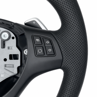 Volant chauffant multifonction à vibrations en cuir pour BMW E90 E92 E60 E46 M3 E39 E87 E70 X5 E71 E93 E91 - Vente flash