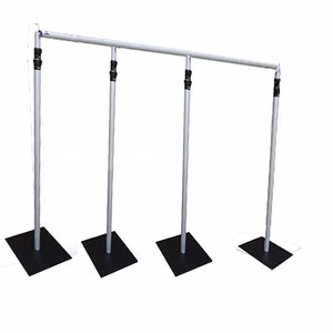 Adjustable Pipe and Drape <b>Backdrop</b> <b>Stand</b> Heavy Duty Double Crossbar Pipe and Drape Set - Product Image 4