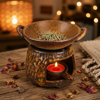 Chauffe-cire en céramique et diffuseur d'huiles essentielles, style minimaliste japonais, chauffe-théière pour la maison