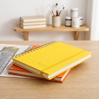 Cuaderno de Viaje A5 de 70 Hojas con Impresión Personalizada, Estilo Simple, Cubierta de Cuero, Apertura Plana, Diario para Estudiantes