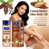 Huile pour le corps au beurre de cacao DR DAVEY Private Label, hydratante et éclaircissante pour la peau