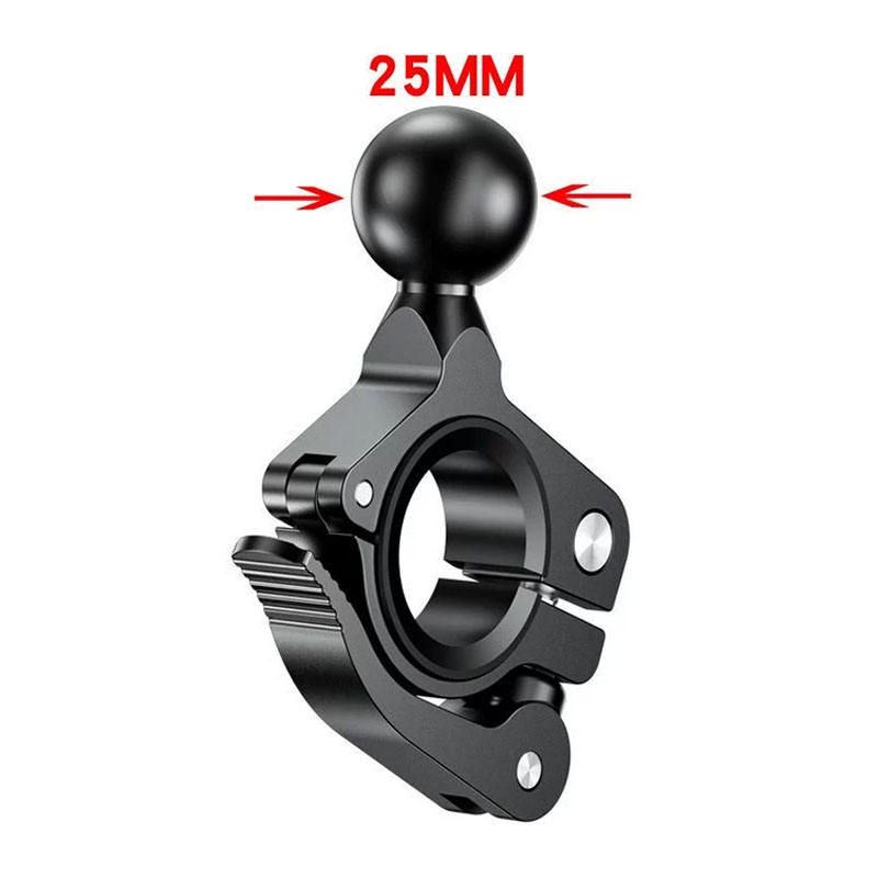 Support de barre à boule noir - 1"