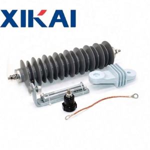 Supresor de Sobretensiones de 33kV 10kA |   Protector Contra Rayos de Alto Voltaje de Polímero con Desconectador, Cable de Tierra y Soporte de Montaje - Product Image 3