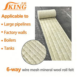 ISOKING Rollo de Lana Mineral de 150 mm de Espesor, Manta de Lana Mineral, Aislamiento <span class=keywords><strong>Térmico</strong></span> <span class=keywords><strong>para</strong></span> Paredes y Techos de Edificios, Fabricante China - Product Image 6