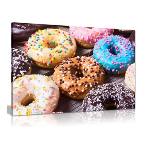 Marrone caffè ciambella tela arte della parete immagine stampa digitale <span class=keywords><strong>cucina</strong></span> ristorante decorazione pittura <span class=keywords><strong>per</strong></span> la casa o l'ufficio - Product Image 3