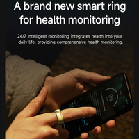 Bague connectée SY15 : Suivi de santé, étanche IP68, contrôle gestuel, commutation vidéo, réveil, vibration du doigt en acier inoxydable