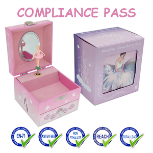 Boîte à bijoux musicale élégante Jakos Factory - Cadeau idéal pour les anniversaires, Noël et les fêtes des filles - Product Image 4