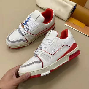 Zapatos deportivos de diseño personalizado de lujo para hombres y mujeres cuero de vaca genuino forro de cuero genuino Slip-On al por mayor para primavera - Product Image 1