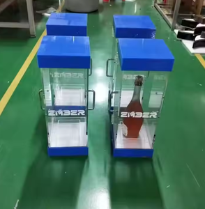 Sang trọng phát sáng có thể khóa rượu vang hiển thị trường hợp với xử lý Key New VIP bảng dịch vụ di động cho Showcase của bạn tốt nhất chai - Product Image 1