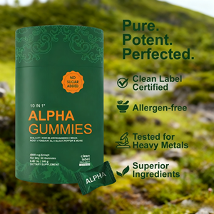 10-in-1 <span class=keywords><strong>alfa</strong></span> gummie di muschio di mare 1600mg di integratori a base di erbe senza zucchero di olio di semi neri per adulti 60 non contano per le donne incinte - Product Image 4