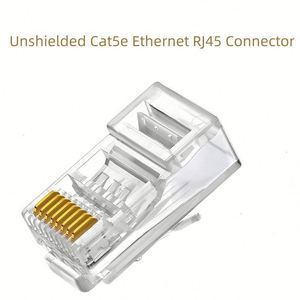 Acheter en ligne Connecteur <span class=keywords><strong>RJ45</strong></span> 8P8C Jack mâle Cat5e RJ 45 Pass Through blindé Cat6 Transparent non blindé Lan Network Conector <span class=keywords><strong>RJ45</strong></span> - Product Image 5
