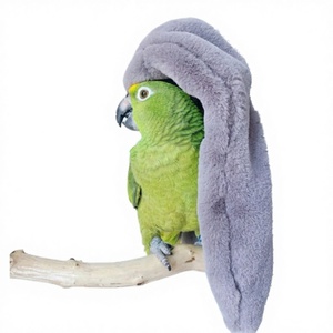 Gezellige hoekige pluche comfortabele deken voor papegaaien, warmtepad voor alle seizoenen, vogelnest, kooiaccessoires, tent, maat S, op voorraad - Product Image 4