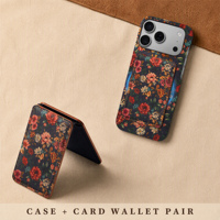 Étui de protection rigide en cuir texturé avec support magnétique et fonction portefeuille pour iPhone 14 15 16 17 18