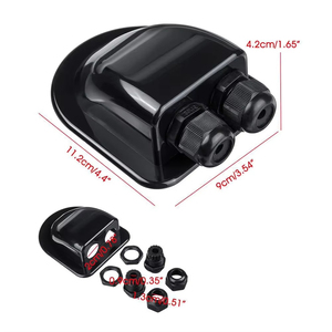 Boîtier de jonction solaire à double entrée de câble pour projets solaires sur voiture, camping-car, caravane, bateau, cabane, toit de véhicule, yacht, accessoires de camping-car - Product Image 3