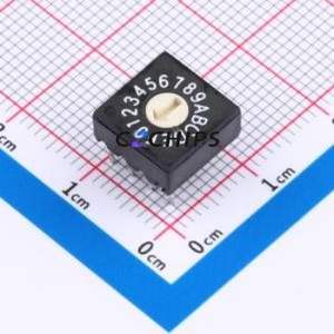 BER-16-1WK(thin) Rotary Encoder Switch Through hole Component (THT) Switch 16 Through Hole True Code - Product Image 1