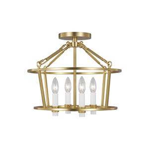 Lámpara de Techo Semi-Pendiente Industrial Moderna con Interior de Metal Negro y Dorado |   Iluminación Audaz para Espacios Abiertos de Hoteles - Product Image 3