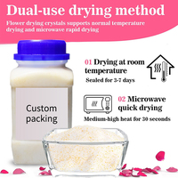 Cristaux de silice réutilisables pour séchage de fleurs, gel de silice à indicateur de couleur pour la préservation des bouquets de mariage